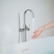 Kibi Circular Floor Mount Tub Filler With Hand Shower - Brush Nickel KTF301BN - alternate 10